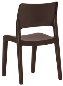 Cadeiras de jardim 2 pcs polipropileno cor moca