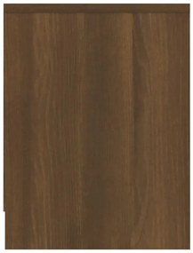 Mesa de cabeceira 40x30x40 cm contraplacado carvalho castanho