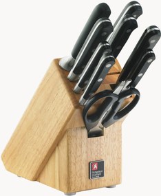 Conjunto de facas de cozinha com bloco de madeira V Sabatier Love Food, conjunto de 10