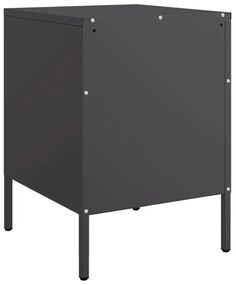 Mesa de cabeceira 36x39x50,5 cm aço preto