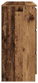 Aparador 100x35x76 cm derivados de madeira madeira velha