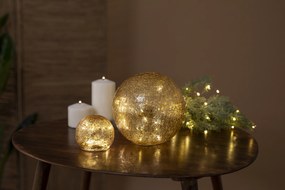 Candeeiro de Mesa de Natal Dourado 20cm com LED - Lua