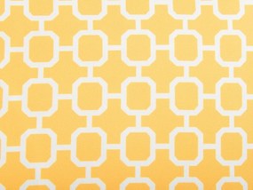 Conjunto de 2 almofadas de jardim com padrão amarelo 40 x 70 cm ASTAKOS Beliani
