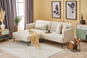 Sofá de Canto Revos – Creme – 250 x 86 x 100 cm
