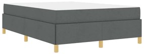 Cama Box Cinza Escuro e Branco e Cinza Escuro 140 x 200 cm