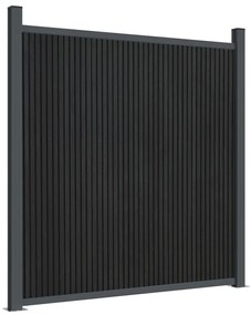 Painel de vedação 526x186 cm WPC cinzento
