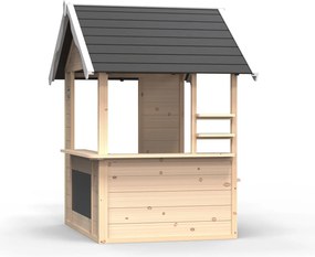 Casa de brincar em madeira para jardim Hika natural