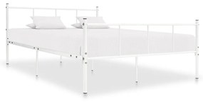 vidaXL Estrutura de cama 120x200 cm metal branco