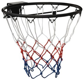 vidaXL Cesto de basquetebol 45 cm aço preto
