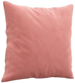 Almofadas decorativas 2 pcs 40x40 cm veludo rosa