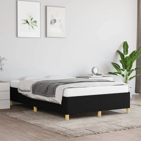 Estrutura de cama sem colchão 120x200 cm tecido preto