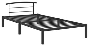 Estrutura de cama 90x200 cm metal preto