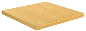 Tampo de mesa 80x80x4 cm bambu