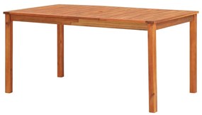 45962 vidaXL Mesa de jardim 150x90x74 cm madeira de acácia maciça