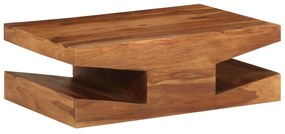 vidaXL Mesa de centro em madeira de acácia maciça 90x60x30 cm