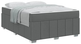 Estrutura da Cama Cinzento escuro 160 x 200 cm tecido
