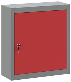 Armário de Ferramentas VidaXL Montado na Parede Vermelho 50x20x55 cm A