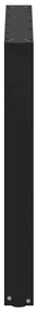 Pés de mesa de jantar em forma de U, 2 peças, preto, 90x (72-73) cm, a