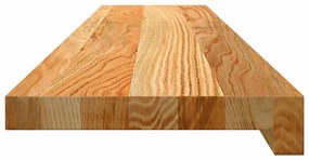 Soleiras da janela 2 pcs 100x20x2 cm carvalho castanho-claro