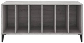 Armário p/ discos 100x38x48cm derivados madeira cinzento sonoma