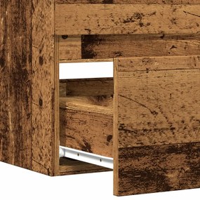 Armário lavatório suspenso de Casa de Banho 80x38,5x45 cm deriv. madei