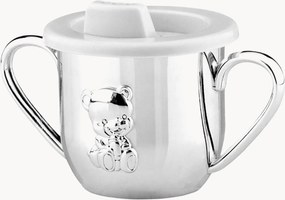 Caneca infantil banhada a prata com asa Otto