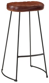 Bancos de bar Gavin 2 pcs 44x37,5x78 cm castanho-escuro