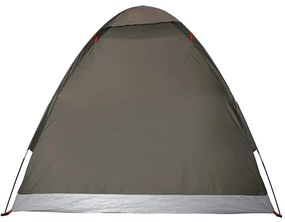 Tenda de campismo cúpula para 2 pessoas impermeável castanho