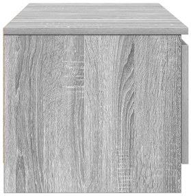Móvel de TV 140x40x35,5 cm derivados de madeira cinzento sonoma