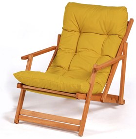 Cadeira de Jardim My008 – Amarelo Natural – 50x81x50 cm | Tribo Home