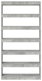 Estante vidaXL Cinza Madeira engenheirada 100 x 30 x 198 cm Estante