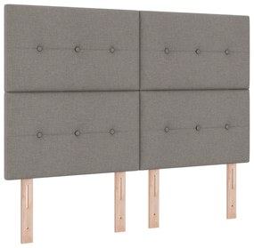 Cama vidaXL Taupe 140x190 cm Tecido