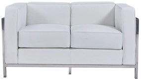 Sofá LOBBY – 2 Lugares – 132x70x68 cm – Estrutura em Aço Inoxidável e