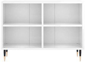 Móvel de TV 69,5x30x50 cm derivados de madeira branco brilhante