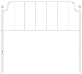 Cabeceira de cama 107 cm metal branco