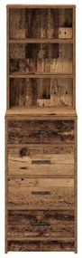 Highboard Madeira Velha 40x41x135 cm Madeira Engenharia