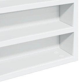 Armário vitrine 60x8,5x58 cm derivados de madeira branco