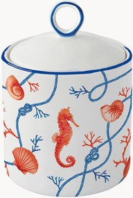 Frascos de arrumação em porcelana Cote De Mer, conjunto de 2