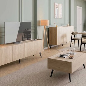 Aparador "Rovere" - Carvalho - 180x100x43cm - Design Moderno