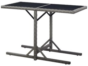 3 pcs conjunto de jantar para jardim cinzento