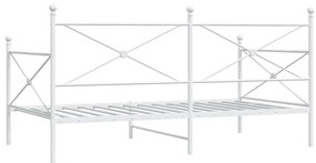 Cama de Dia sem Colchão 107x203 cm aço branco