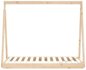 Estrutura de cama infantil 70x140 cm pinho maciço