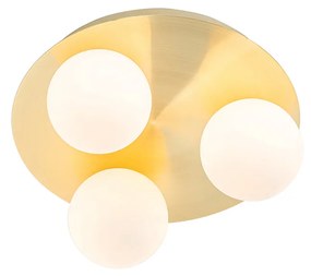 Candeeiro de teto moderno para casa de banho em latão 3 luzes - Cederic Moderno