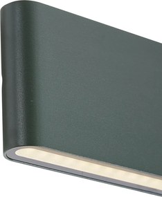Candeeiro de Parede Exterior Moderno Verde Escuro 17,5cm incl. LED IP65 - Batt