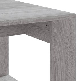 Mesa de centro 102x50x35 cm derivados madeira cinzento sonoma