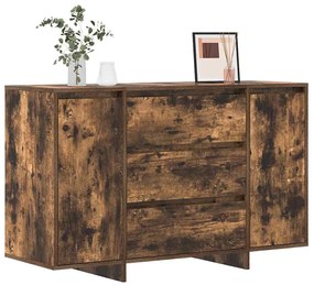 Sideboard Carvalho Fumado 120x41x75 cm Madeira Reforçada