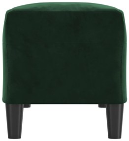 Banco 100x35x41 cm veludo verde-escuro