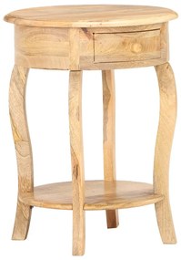Mesa de apoio 37x37x61 cm madeira de mangueira maciça