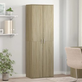 vidaXL Aparador alto 60x35x180 cm derivados de madeira carvalho sonoma