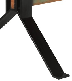 Mesa de jantar 180x90x73 cm madeira recuperada maciça